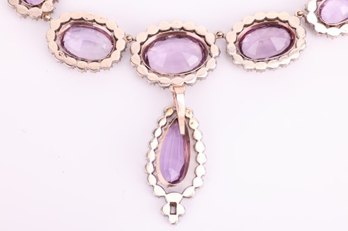 Lot 99 - An early to mid 19th-century amethyst and rock...