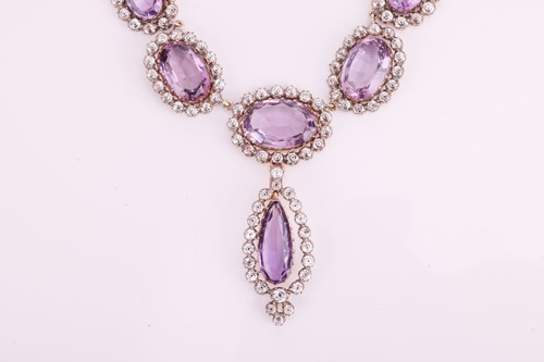 Lot 99 - An early to mid 19th-century amethyst and rock...