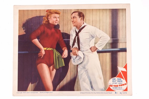 Lot 12 - Gene Kelly: an original 'On the Town' lobby...