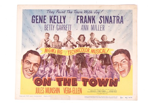 Lot 12 - Gene Kelly: an original 'On the Town' lobby...