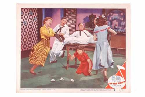 Lot 12 - Gene Kelly: an original 'On the Town' lobby...