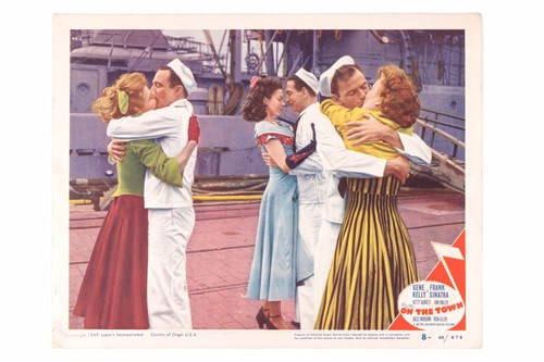Lot 12 - Gene Kelly: an original 'On the Town' lobby...