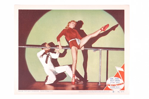 Lot 12 - Gene Kelly: an original 'On the Town' lobby...