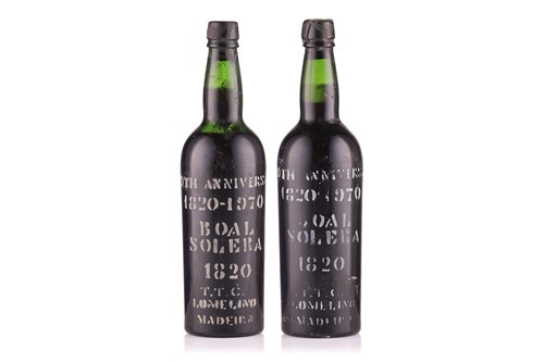 Lot Two Bottles of 1820 Boal Solera Tarquino Da...