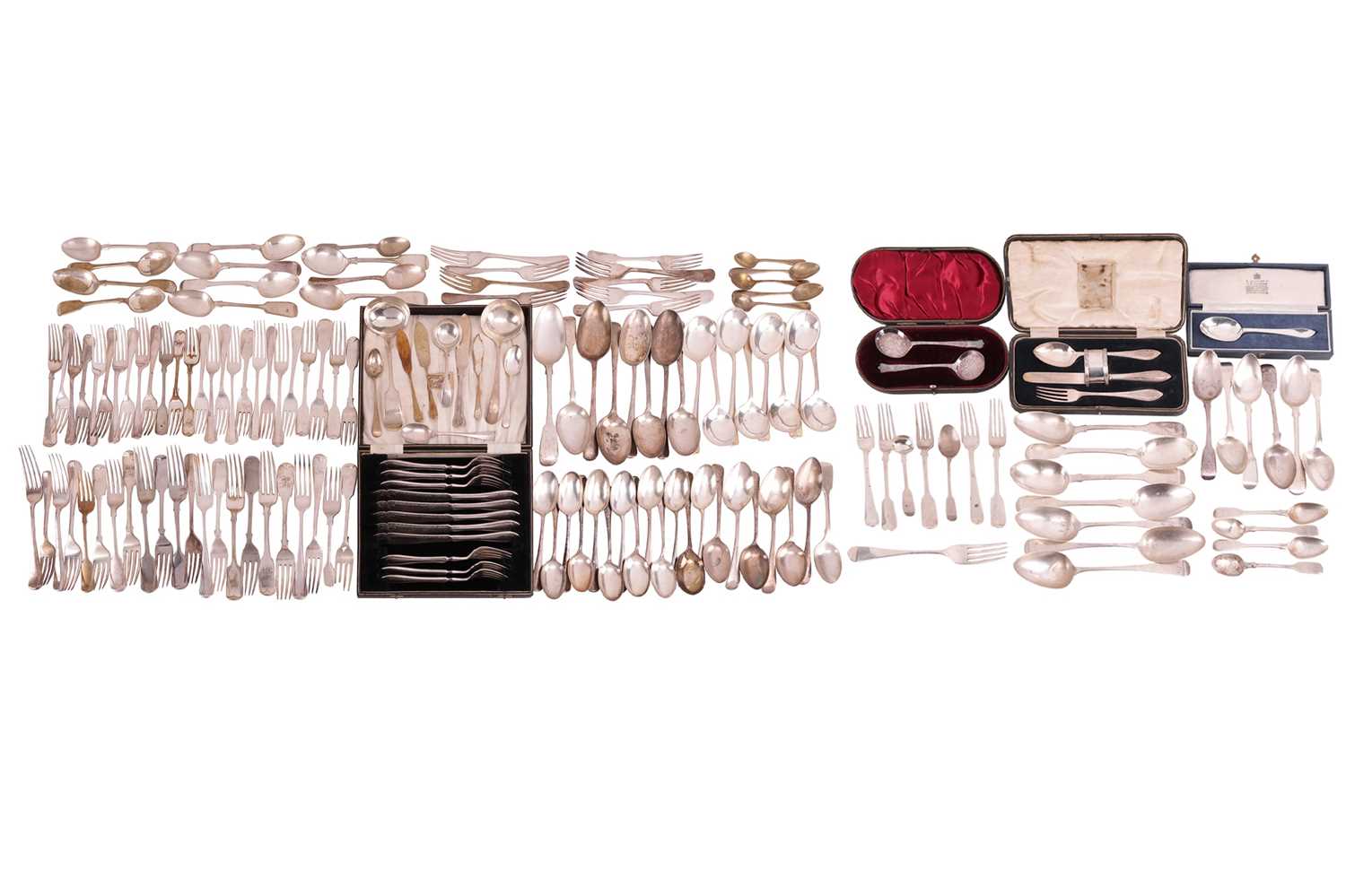 Lot 73 - A quantity of silver and silver plate;...