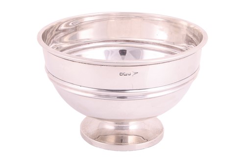 Lot A silver footed bowl by Walker & Hall,...