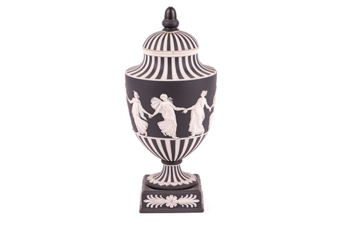 Lot 146 - A Wedgwood 'Dancing Hours' black basalt...