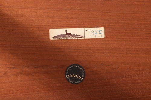 Lot 208 - A 1970s nest of three Severin Hansen rosewood...