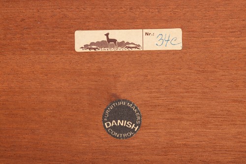 Lot 208 - A 1970s nest of three Severin Hansen rosewood...