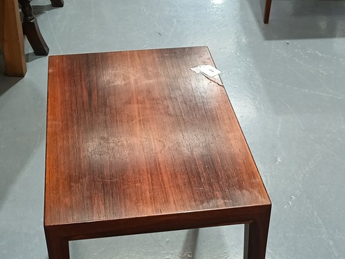 Lot 208 - A 1970s nest of three Severin Hansen rosewood...