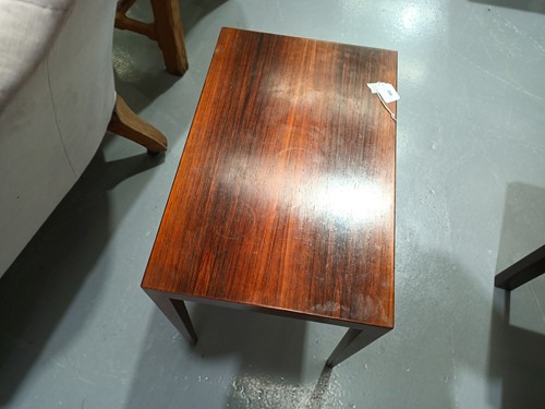 Lot 208 - A 1970s nest of three Severin Hansen rosewood...