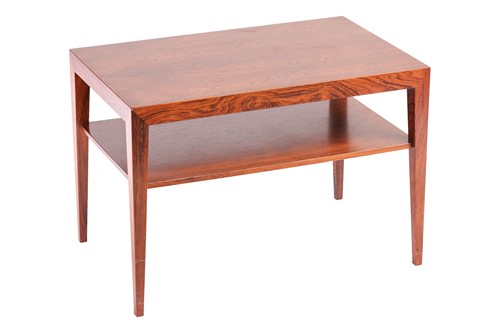 Lot 199 - A 1970s Severin Hansen rosewood coffee table,...