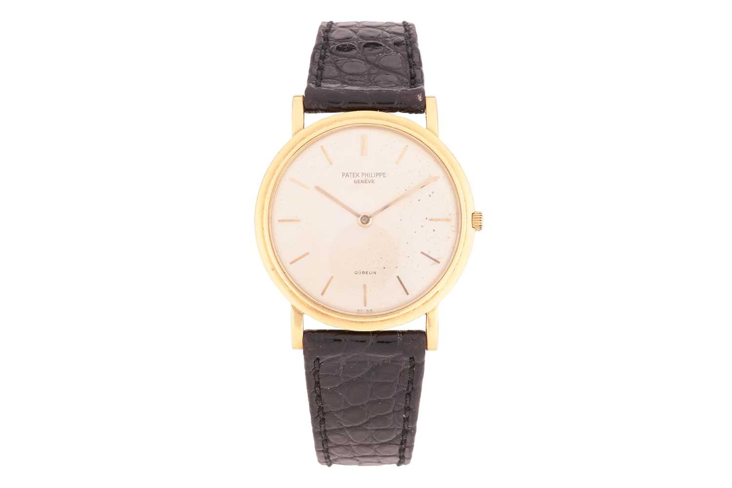 Lot 198 - A Patek Philippe Calatrava double signed...