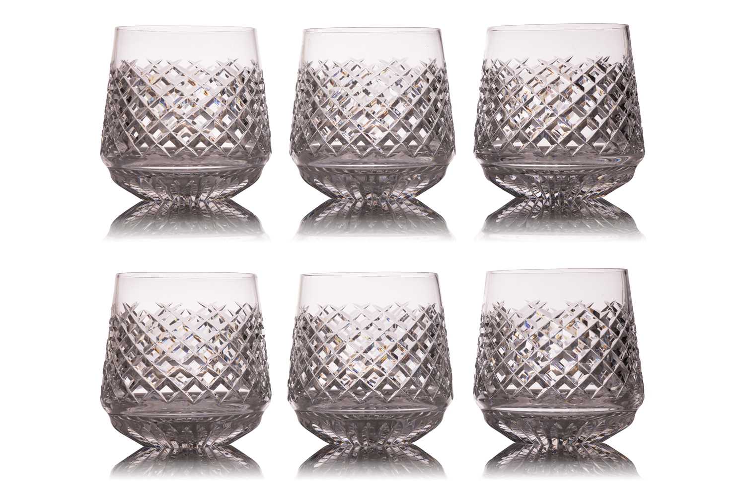 Lot 110 - Waterford, a set of six 'Alana' roly poly...