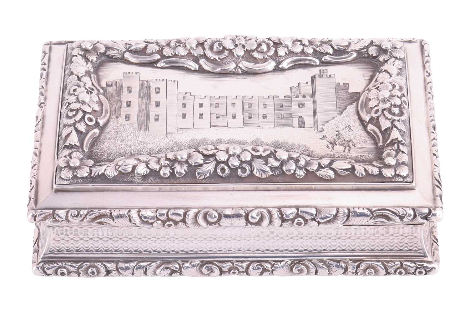 Lot 278 - A William IV silver table snuff box by...