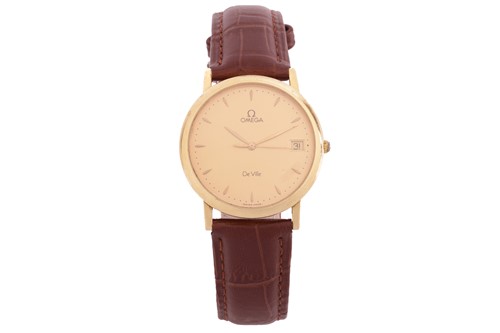 Lot An Omega De Ville 18ct gold dress watch. Model:...