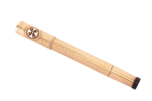 Lot 188 - A Waterman's rolled gold fountain pen, with...