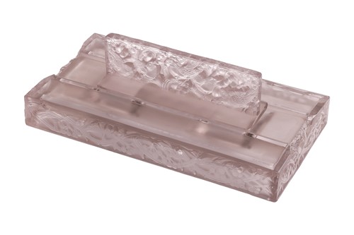 Lot 157 - A 1920s René Lalique 'Mirabeau' encrier / desk...