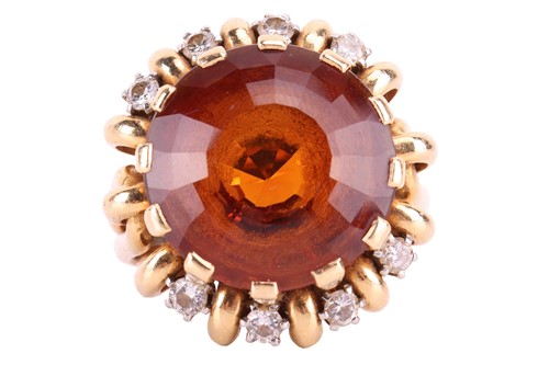 Lot 103 - Carl Bucherer - a citrine and diamond dress...