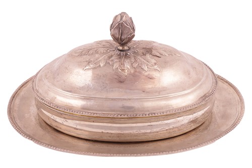 Lot 262 - A Late 18th-century Russian white metal entrée...