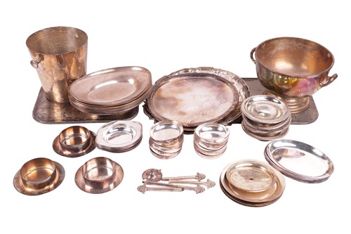 Lot 92 - A collection of silver plate to include four...