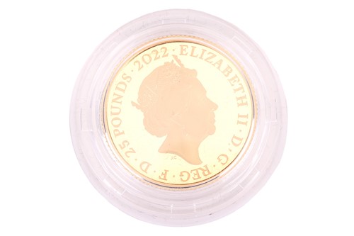 Lot 6 - A Royal Mint 2022 Elizabeth II ¼ oz gold proof...