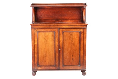 Lot 108A - A Regency rosewood chiffonier with scroll...