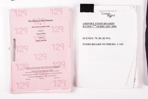 Lot 18 - James Bond: a crew-issued storyboard for...