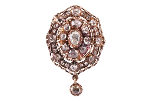 Lot 82 - A late 19th-century Dutch rose-cut diamond...