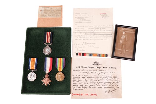 Lot 269 - A WWI medal group named to 109998 Driver...