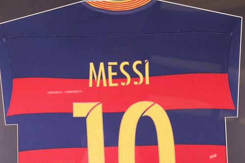 Lot 107 - Lionel Messi: a hand-signed Barcelona football...