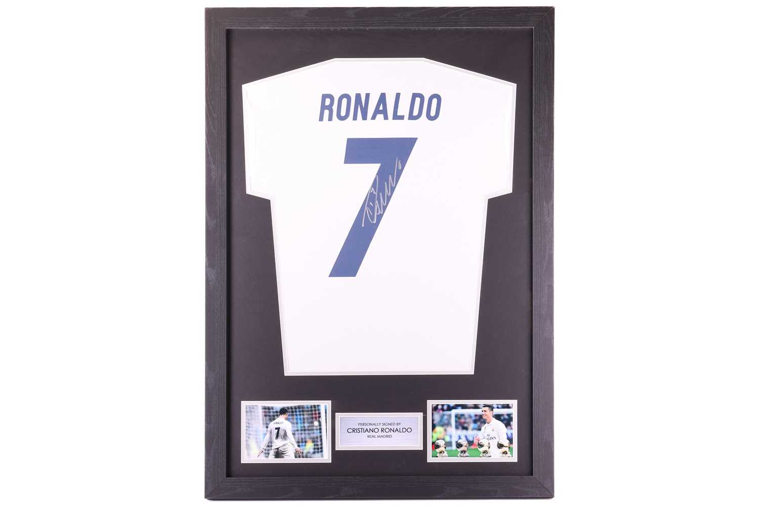 Lot 109 - Cristiano Ronaldo: a hand-signed Real Madrid...