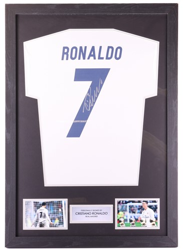 Lot 109 - Cristiano Ronaldo: a hand-signed Real Madrid...