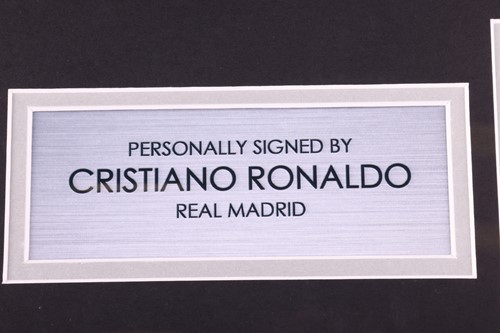 Lot 109 - Cristiano Ronaldo: a hand-signed Real Madrid...