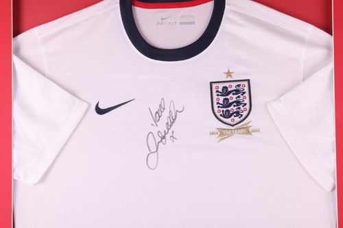 Lot 108 - David Beckham: two hand-signed Nike England...
