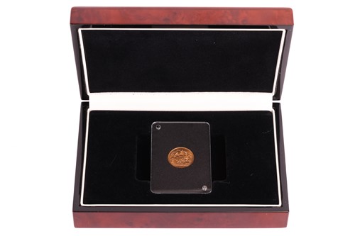 Lot 74 - A George V half sovereign, 1914, issued by the...