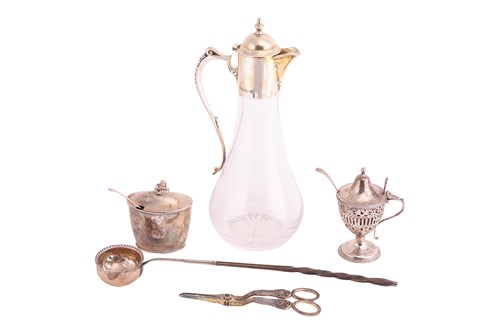 Lot 32 - A George III silver mustard pot of urn form by...