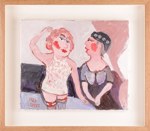 Lot 77 - Fred Yates (1922 - 2008), 'Two Old Dears Out...