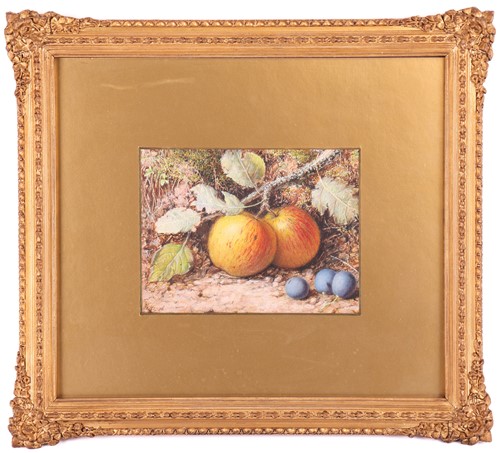 Lot 27 - William B. Hough (1819-1897), Two still lifes...