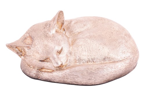 Lot 248 - Asprey & Co - a snoozing cat figurine in...