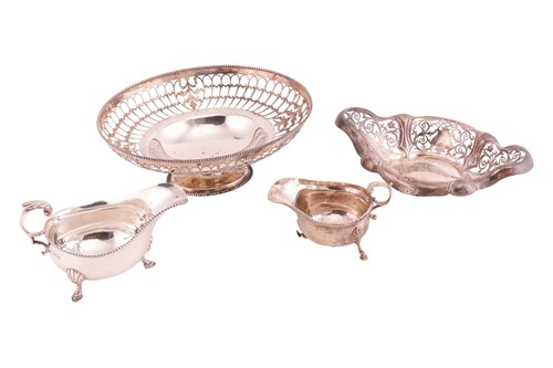 Lot 58 - A pierced pedestal bowl by Elkington & co.,...