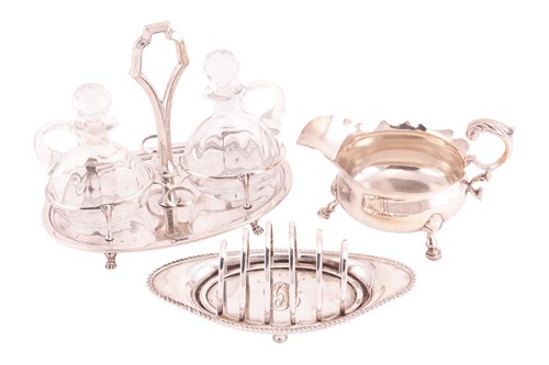 Lot 60 - An Italian oil and vinegar cruet set,...