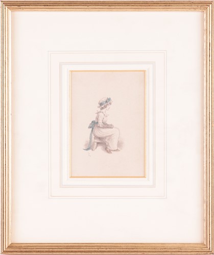 Lot 39 - Kate Greenaway (1846 - 1901), A young lady...