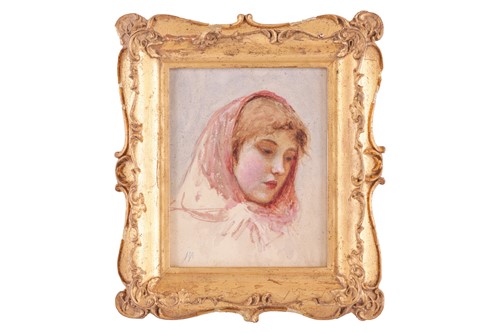 Lot 102 - Helen Allingham (1848 - 1926), Portrait of a...