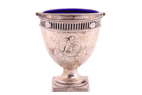 Lot 249 - A George III silver pedestal sugar basket by...