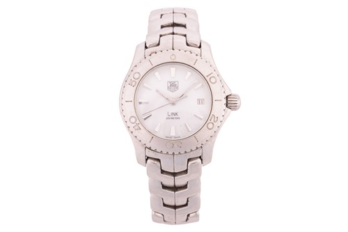 Lot 198 - A Tag Heuer Link 200m Mother of Pearl dial...