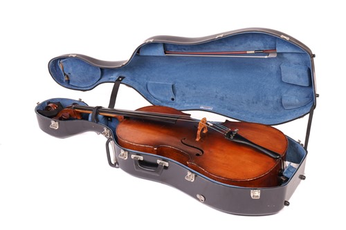 Lot 265 - A late 19th-century French violoncello,...