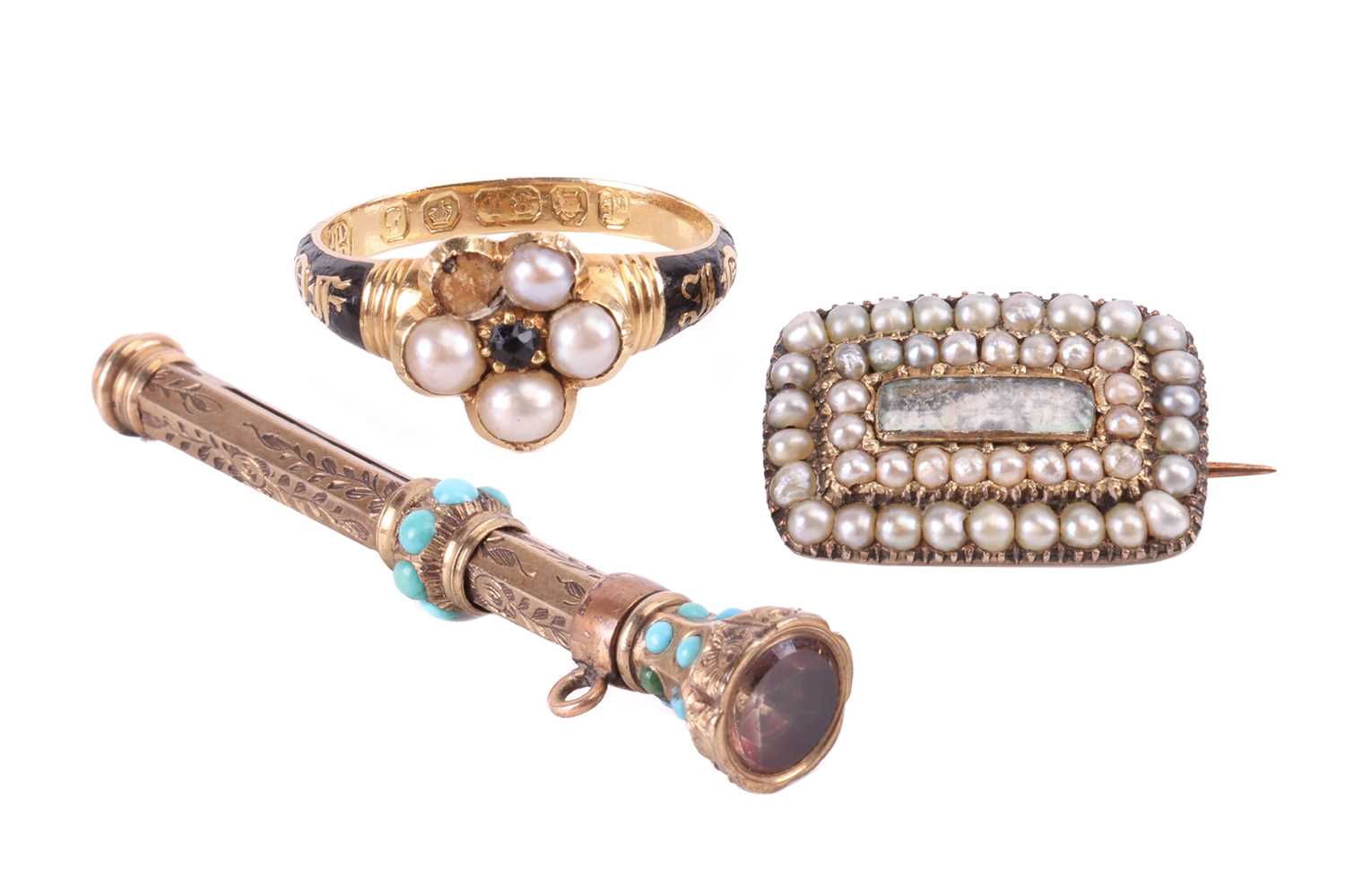 Lot 166 - A collection of Victorian jewellery; including...