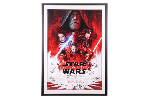 Lot 1 - Star Wars: The Last Jedi, a cast-signed one...