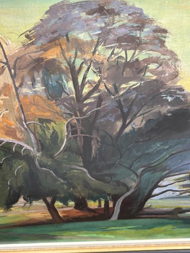 Lot 40 - Phylis Bray, Woodland scene, unsigned, oil on...
